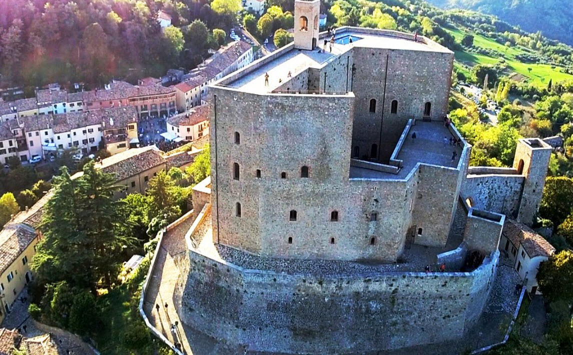 Rock of Montefiore Conca, Italy